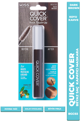 Beyaz Saç Kapatıcısı - Maskara - Kahverengi - 7g - KISS