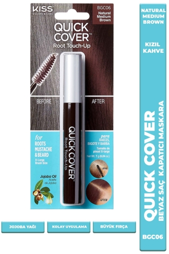 Beyaz Saç Kapatıcısı - Maskara - Kızıl Kahverengi - 7g - 1