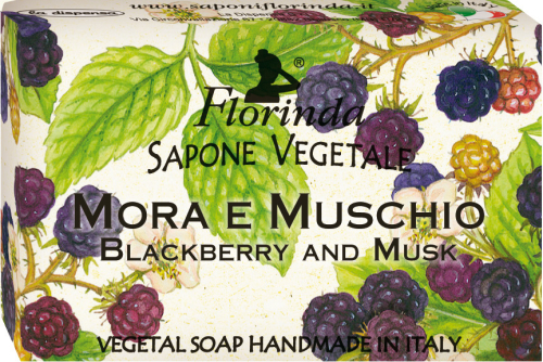 Bitkisel El Ve Vücut Sabunu Böğürtlen Ve Misk Aromalı 50 G - FLORİNDA