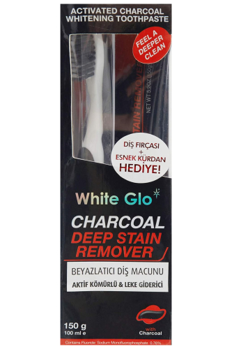 White Glo Aktif Karbon Kömürlü Beyazlatıcı Diş Macunu 150 g - 2