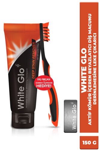 White Glo Aktif Karbon Kömür İçeren Beyazlatıcı Diş Macunu Derinlemesine Leke Çıkarıcı 150 G - White Glo
