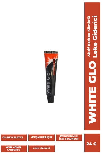 White Glo Aktif Karbon Kömürlü Beyazlatıcı Diş Macunu 24 g - White Glo