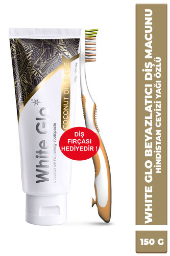 White Glo Beyazlatıcı Dis Macunu Hindistan Ceviz Yağı Özlü 150 g - White Glo