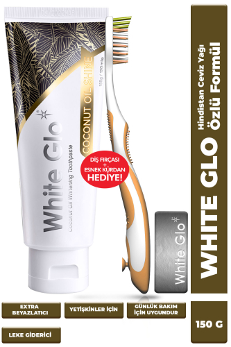 White Glo Hindistan Ceviz Yağı Özlü Diş Macunu 150 g - White Glo