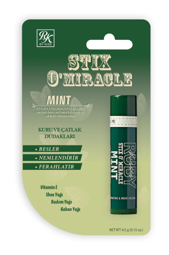 Stix O'Miracle Yoğun Nemlendirici ve Onarıcı Dudak Bakımı Nane Özlü 4,5 gr - 1