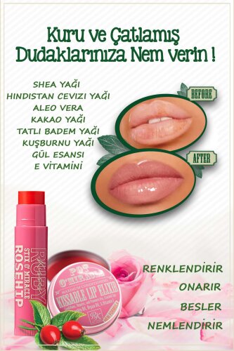 Stix O'Miracle Yoğun Nemlendirici ve Onarıcı Dudak Bakımı Kuşburnu Yağı Özlü 10 G - 3