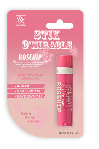 Stix O'Miracle Yoğun Nemlendirici ve Onarıcı Dudak Bakımı Kuşburnu Yağı Özlü 10 G - Ruby Kisses