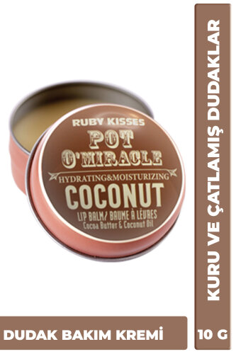 Pot O'Miracle Yoğun Nemlendirici ve Onarıcı Dudak Bakımı Hindistan Cevizi Özlü 10 G - 2
