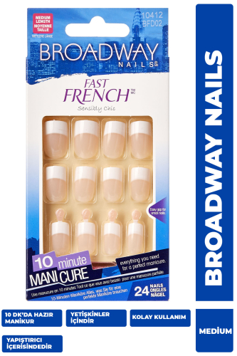 Broadway Takma Tırnak Uzun French - Broadway