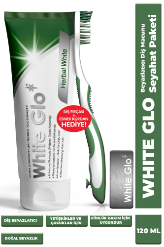 White Glo Bitkisel Beyazlatıcı Diş Macunu - 150g - White Glo