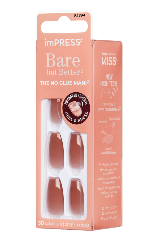 imPRESS Kendinden Yapışkanlı Takma Tırnak Küt Uzun Nude Ombre - 2