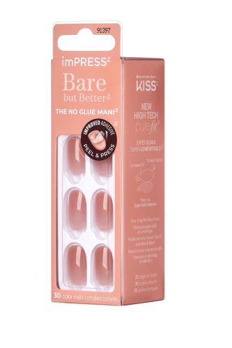 Kendinden Yapışkanlı Takma Tırnak Kısa Nude - 2