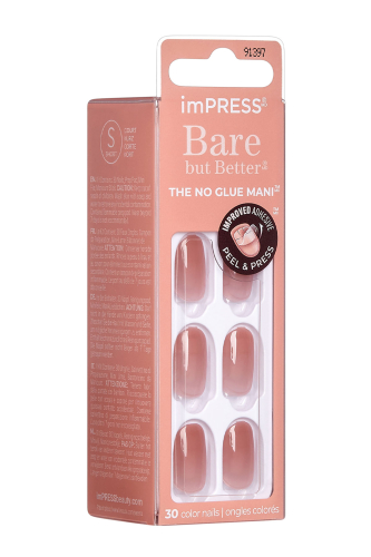 Kendinden Yapışkanlı Takma Tırnak Kısa Nude - 3