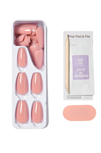 İmpress Color Kendinden Yapışkanlı Takma Tırnak Uzun Nude Kiremit - 5