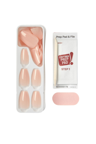 İmpress Color Kendinden Yapışkanlı Takma Tırnak Uzun Nude - 5