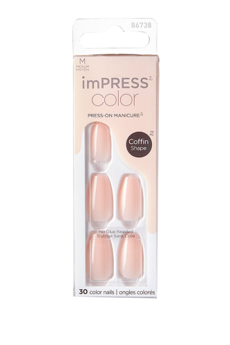 İmpress Color Kendinden Yapışkanlı Takma Tırnak Uzun Nude - 3