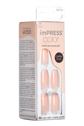 İmpress Color Kendinden Yapışkanlı Takma Tırnak Uzun Nude - 4