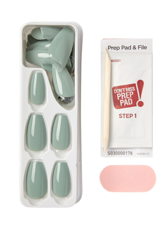 İmpress Color Kendinden Yapışkanlı Takma Tırnak Uzun Yeşil - 4