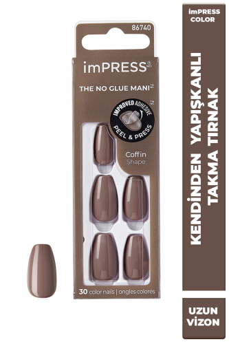 İmpress Color Kendinden Yapışkanlı Takma Tırnak Uzun Vizon - imPRESS