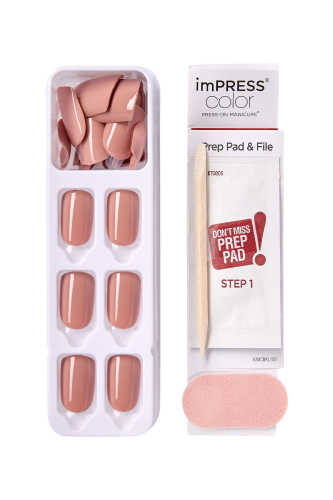 İmpress Color Kendinden Yapışkanlı Takma Tırnak Kısa Tarçın - 3