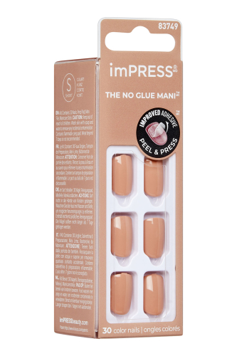 İmpress Color Kendinden Yapışkanlı Takma Tırnak Kısa Tarçın - 4