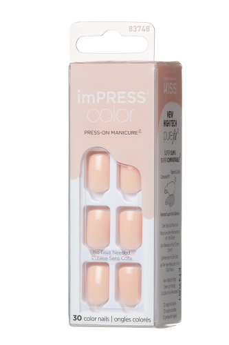 İmpress Color Kendinden Yapışkanlı Takma Tırnak Kısa Nude Ten - 3
