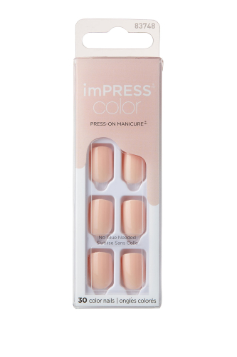 İmpress Color Kendinden Yapışkanlı Takma Tırnak Kısa Nude Ten - 4