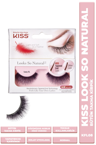 Kiss Bütün Takma Kirpik Tekrar Kullanılılabilir Yoğun - Kiss