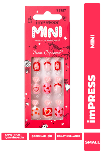 İmpress Mini Kendinden Yapışkanlı Çocuk Takma Tırnağı Renkli - imPRESS