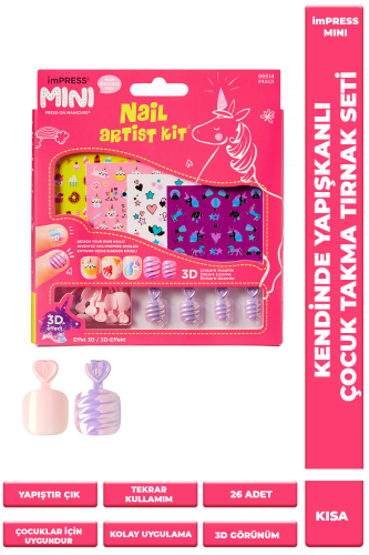 İmpress Mini Kendinden Yapışkanlı Çocuk Takma Tırnağı Seti - imPRESS