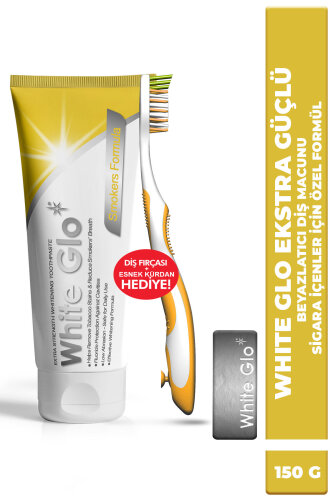White Glo Ekstra Güçlü Beyazlatıcı Diş Macunu Sigara İçenlere İçin Özel Formül 150 G - 1