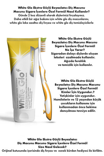 White Glo Ekstra Güçlü Beyazlatıcı Diş Macunu Sigara İçenlere İçin Özel Formül 150 G - 2