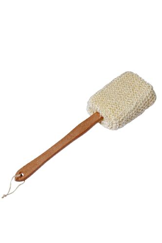 Ny.Beauty Sisal Doğal Banyo Lifi Ahşap Saplı Kese - 1