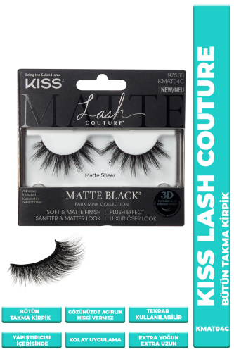 Kiss Bütün Takma Kirpik Extra Uzun Mat Yumuşak - 1