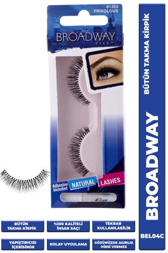 Broadway Bütün Takma Kirpik Doğal - 1