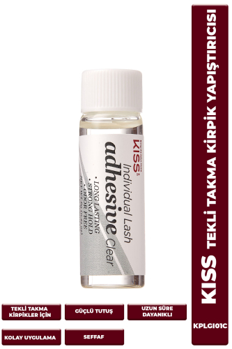Kiss Tekli Takma Kirpik Yapıştırıcısı 6 g Şeffaf - 1