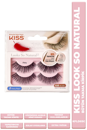 Kiss Bütün Takma Kirpik İkili Tekrar Kullanılılabilir Yoğun - 1