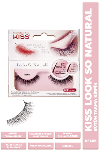 Kiss Bütün Takma Kirpik Tekrar Kullanılılabilir Yoğun - Kiss