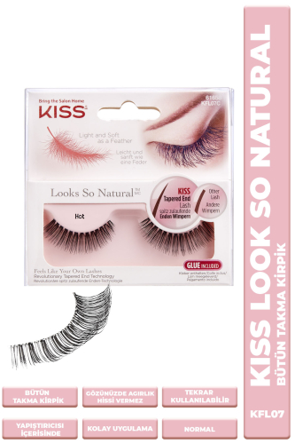 Kiss Bütün Takma Kirpik Tekrar Kullanılılabilir Yoğun - 1