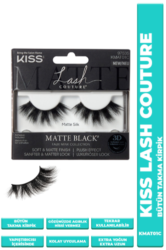 Kiss Bütün Takma Kirpik Extra Uzun Mat Yumuşak - Kiss
