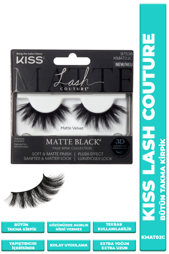 Kiss Bütün Takma Kirpik Extra Uzun Mat Yumuşak - KISS