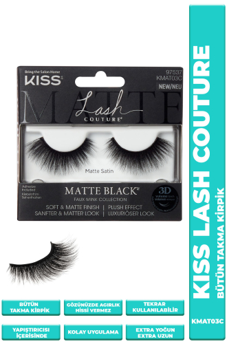 Kiss Bütün Takma Kirpik Extra Uzun Mat Yumuşak - Kiss
