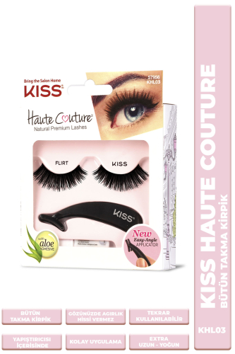 Kiss Bütün Doğal Takma Kirpik %100 İnsan Saçı Extra Yoğun - Kiss