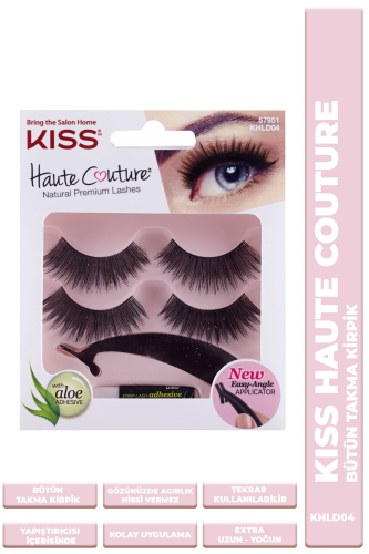 Kiss Bütün Doğal Takma Kirpik 2li %100 İnsan Saçı Extra Yoğun - Kiss