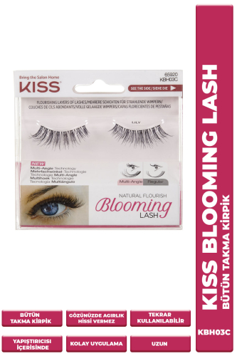 Kiss Bütün Takma Kirpik Tekrar Kullanılabilir İnce - 1