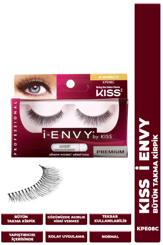 Kiss Bütün Takma Kirpik %100 İnsan Saçı - 1