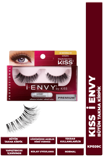 Kiss Bütün Doğal Takma Kirpik %100 İnsan Saçı Yoğun - Kiss