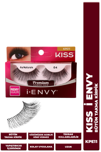 Kiss Bütün Doğal Takma Kirpik %100 İnsan Saçı Yoğun - KISS