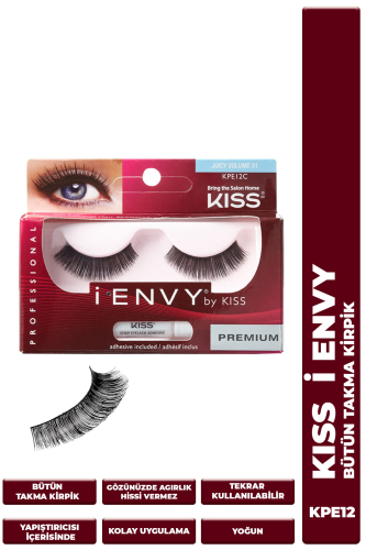 Kiss Bütün Doğal Takma Kirpik %100 İnsan Saçı Yoğun - Kiss