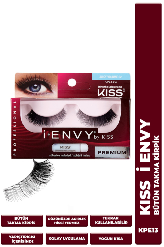 Kiss Bütün Doğal Takma Kirpik %100 İnsan Saçı Yoğun - 1
